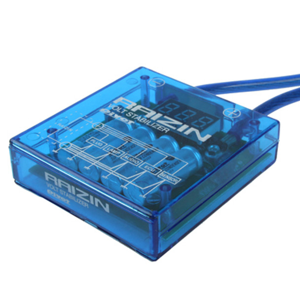 PIVOT Mega Raizin Voltage Stabilizer, High Capacity System & Battery Performance Monitor, DC 12V(Blue)