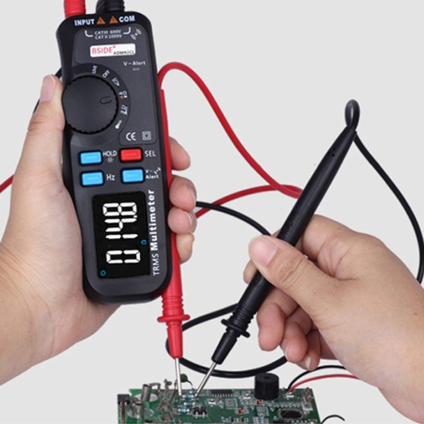 BSIDE ADM92CL Car Digital Multimeter Pen DC/AC Ammeter Voltmeter Multitester Thermometer Capacitance ohm Tester