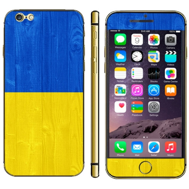 Ukrainian Flag Pattern Mobile Phone Decal Stickers for iPhone 6 Plus & 6S Plus