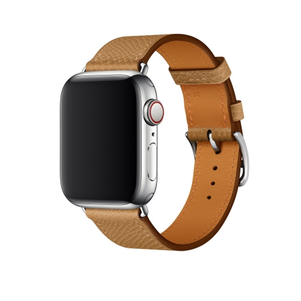 For Apple Watch 3 / 2 / 1 Generation 38mm Universal Leather Cross Band(Brown)