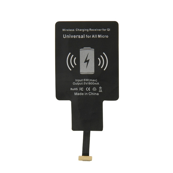Wireless Charging Receiver, For QI, Universal for All Micro(Black)