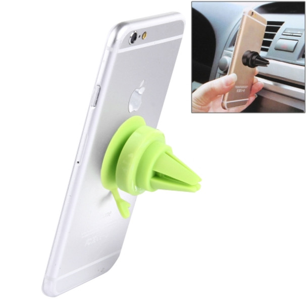 Universal 360 Degrees Rotation Car Air Vent Mount Sucker Holder Stand, Sucker Diameter: 3.5 cm, Holder Height: 4.5cm, For Tablets, iPhone, Samsung, Huawei, Xiaomi, HTC and Other Smart Phones(Green)