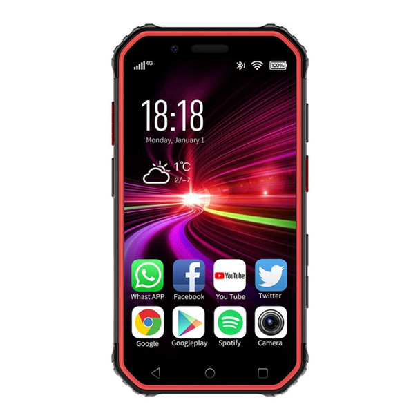 SOYES S10 3GB+32GB, Dual Back Camera, Face ID & Fingerprint Identification, 3.0 inch Android 6.0 MTK6737M Quad Core up to 1.3GHz, Dual SIM, Bluetooth, WiFi, GPS, NFC, Network: 4G, Support Google Play(Black Red)