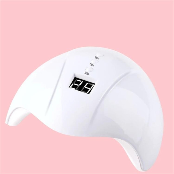 36W UV Led Lamp Nail Dryer 12 Leds for Nail Machine Curing 30s/60s/99s Timer USB Connector(White)