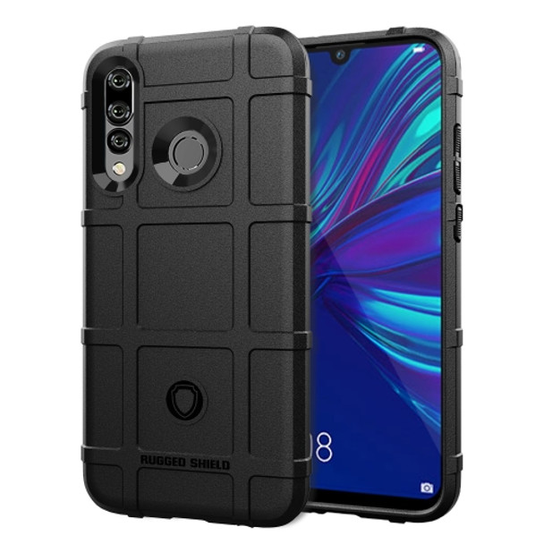 Shockproof Rugged Shield Full Coverage Protective Silicone Case for Huawei P Smart+ 2019 (Black)