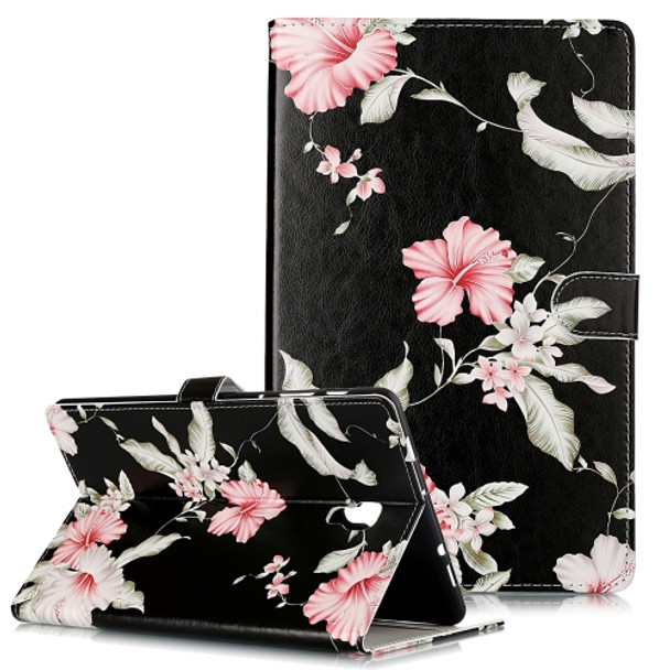 Colored Drawing Pattern Horizontal Flip PU Leather Case with Holder & Card Slots & Wallet For Galaxy Tab A 10.5 / T590(Azalea)