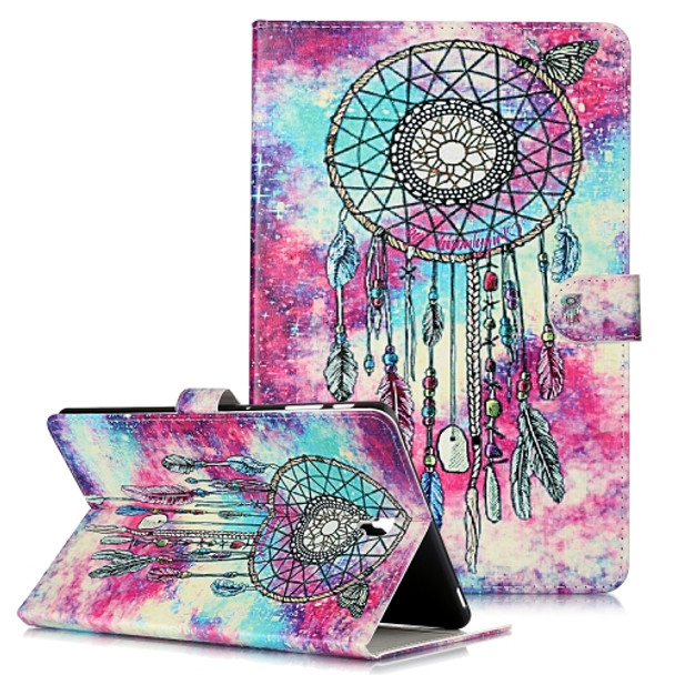 Colored Drawing Pattern Horizontal Flip PU Leather Case with Holder & Card Slots & Wallet For Galaxy Tab S4 10.5 / T830(Butterfly Wind Chimes)