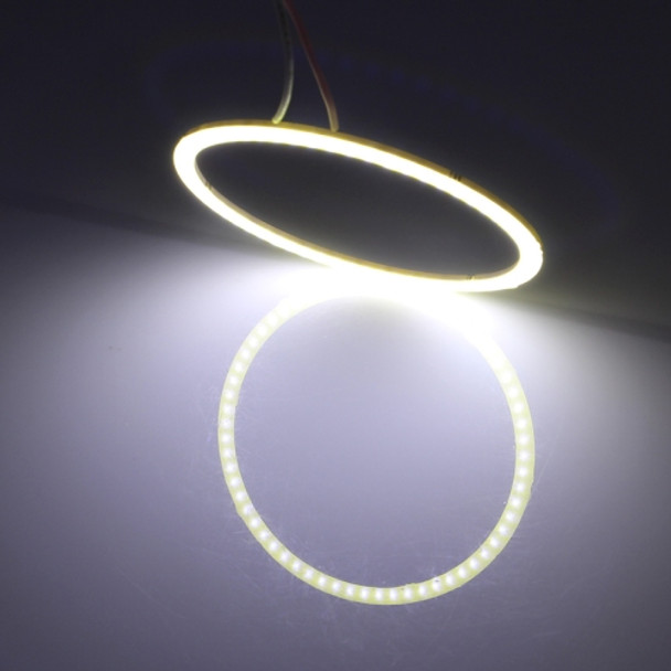 100mm 5W 180LM Angel Eyes Circles Car Headlight White Light COB LED Lights for Vehicles, DC 12-24V