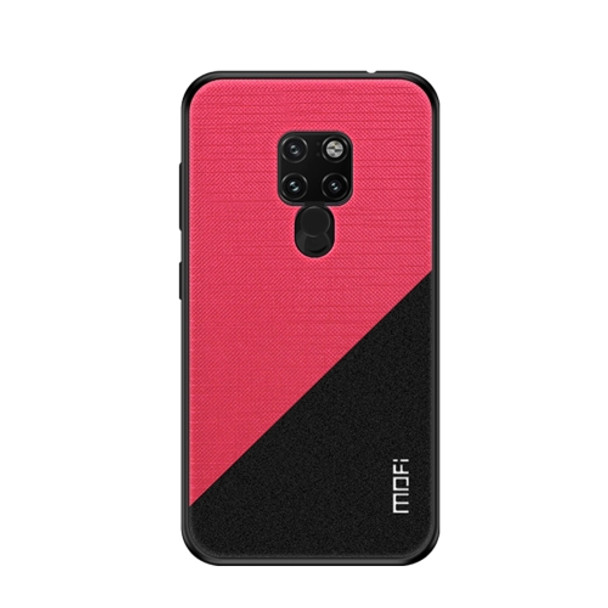 MOFI Shockproof TPU + PC + Cloth Pasted Case for Huawei Mate 20 (Red)