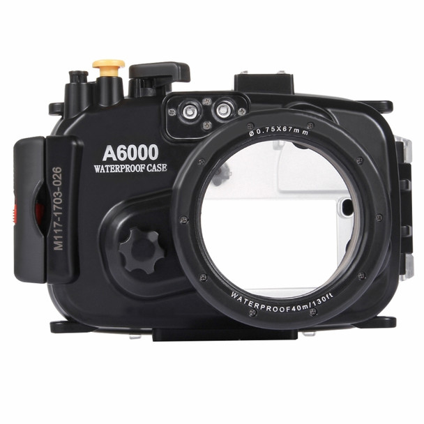 PULUZ 40m Underwater Depth Diving Case Waterproof Camera Housing for Sony A6000 (E PZ 16-50mm F3.5-5.6OSS Lens)