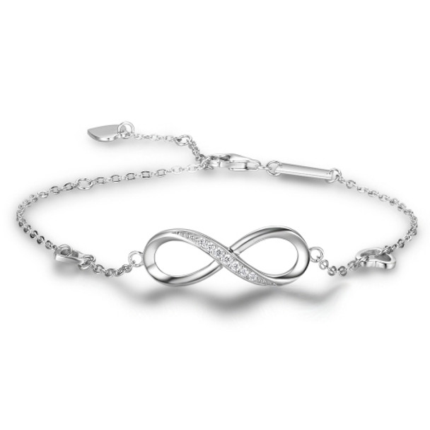 Women Geometric Adjustable Infinity Bracelets Wedding Bangles