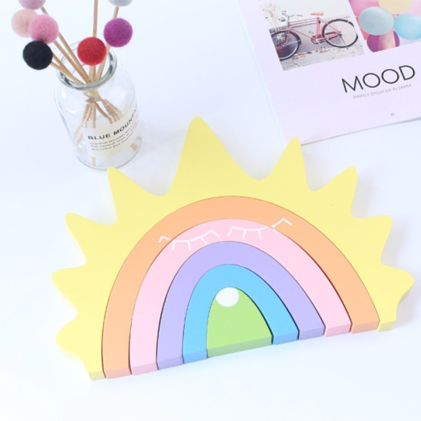 Sun Rainbow Building Blocks Children Toys Photo Photography Props