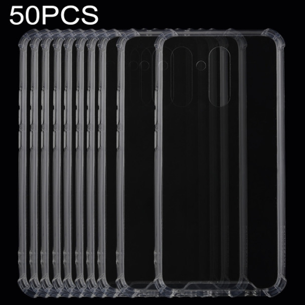 50 PCS 0.75mm Airbag Ultra-thin Transparent TPU Case for Huawei Mate 20 Lite