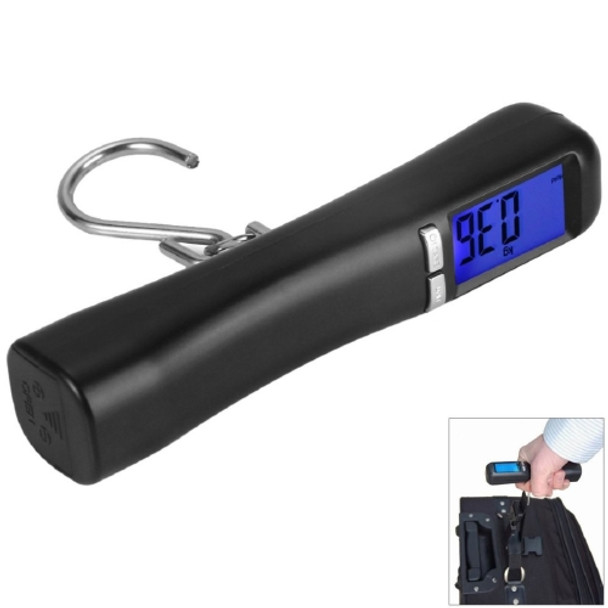 LCD Backlit Travel Portable Luggage Weight Digital Weighing Hook Scale, Capacity:40Kg