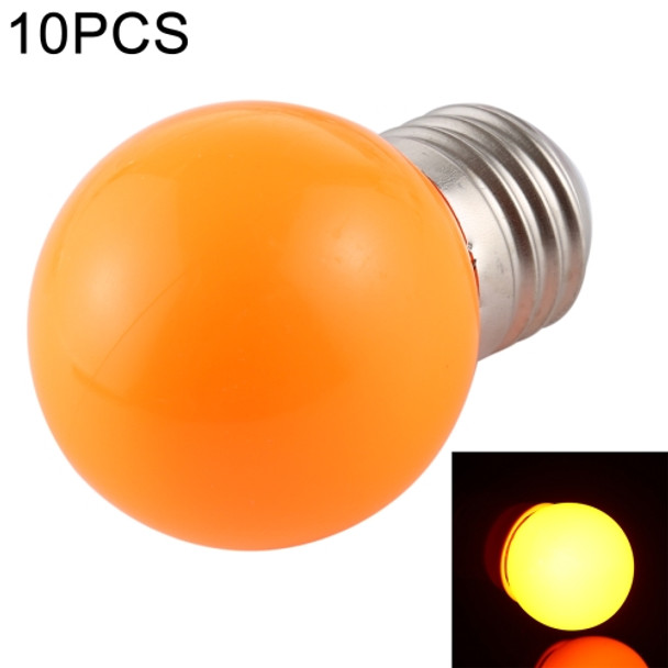 10 PCS 2W E27 2835 SMD Home Decoration LED Light Bulbs, DC 24V (Orange Light)