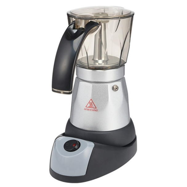 3 to 6 Cup Aluminium Alloy Electric Moka Coffee Pot Percolator EU Plug