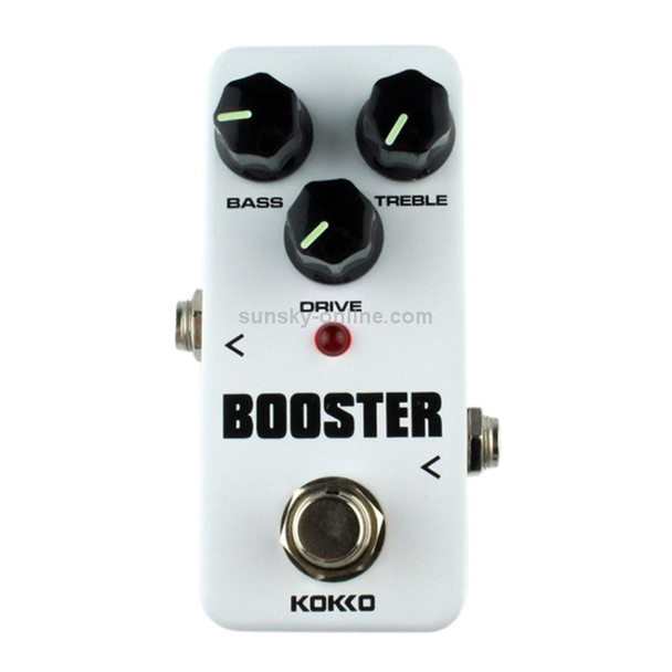 KOKKO FBS2 2-Band EQ Booster Mini Guitar Effect Pedal(White)