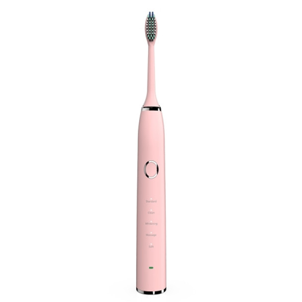 H9 Waterproof USB Charging Oral Cleaning Acoustic Wave Electric Toothbrush (Pink)