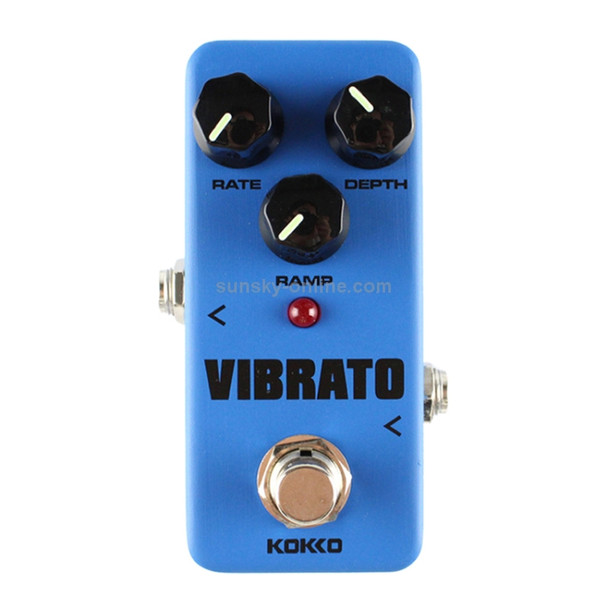 KOKKO FVB2 Mini Electric Guitar Monoblock Vibrato Effects Pedal(Blue)