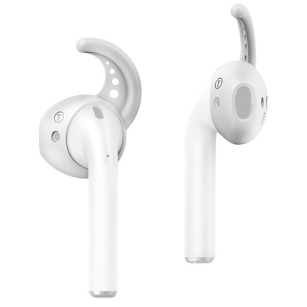 Wireless Earphones Shockproof Silicone Earplug Protective Case for Apple AirPods 1 / 2(White)