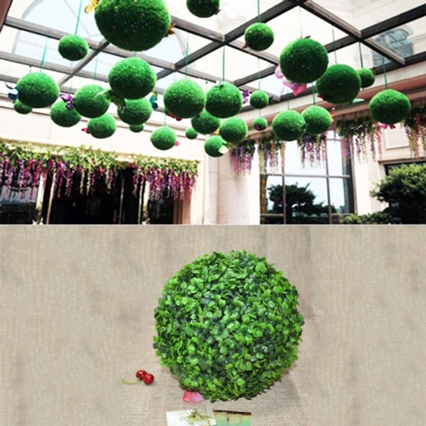 Artificial Aglaia Odorata Plant Ball Topiary Wedding Event Home Outdoor Decoration Hanging Ornament, Diameter: 4.7 inch