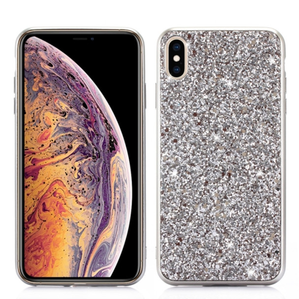 Glitter Powder TPU Case for iPhone X / XS (Silver)