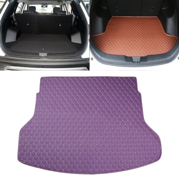 Car Trunk Mat Rear Box Lingge Mat for Nissan X-Trail 2014 (Purple)