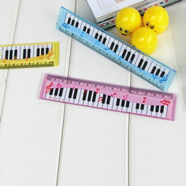 5 PCS Cartoon Piano Note Ruler Bookmarks Student Gift, Random Color, Length:15cm