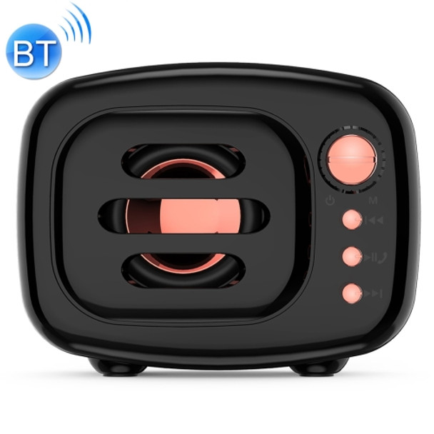 B11 Bluetooth 5.0 Retro Style Wireless Bluetooth Speaker, Supports Hands-free Calling & 32GB TF Card & 3.5mm Audio Jack (Black)