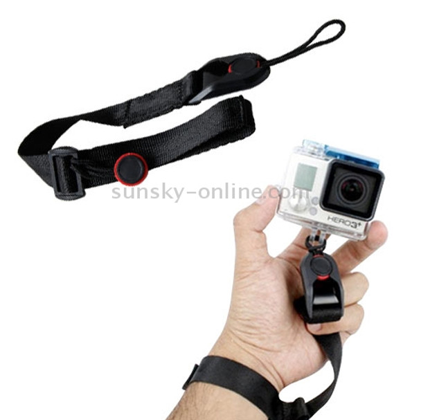 TMC CA003 Quick Release Camera Cuff Wrist Strap for GoPro  NEW HERO /HERO6   /5 /5 Session /4 Session /4 /3+ /3 /2 /1, Xiaoyi and Other Action Cameras, Max Length: 22cm(Black)