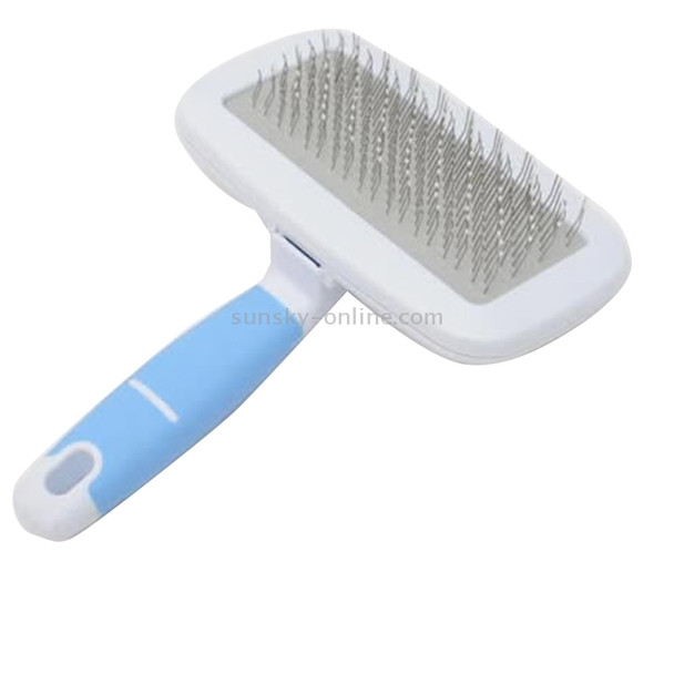 Pet Hair Combs Stainless Steel Needle Hairdressing Brush Tool with Small Comb, Random Color Delivery, S, Total Length: 13.5cm