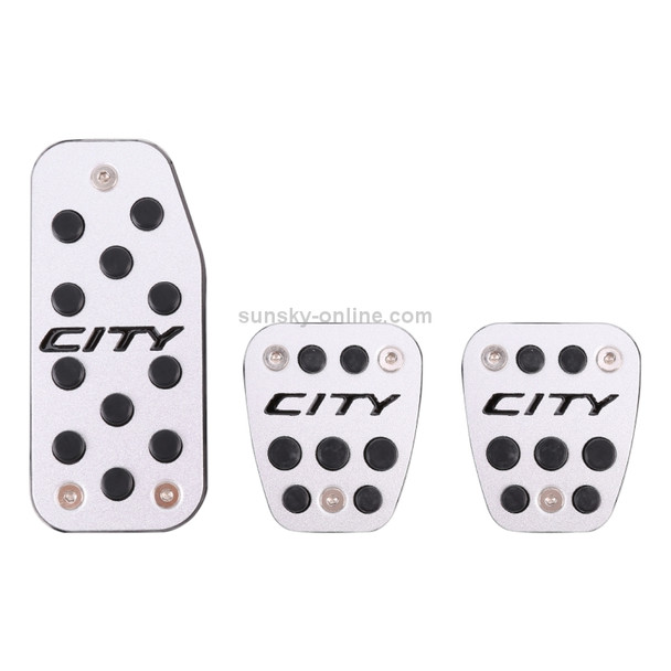 3 PCS Automatic Transmission Car Pedals Pads for Honda City