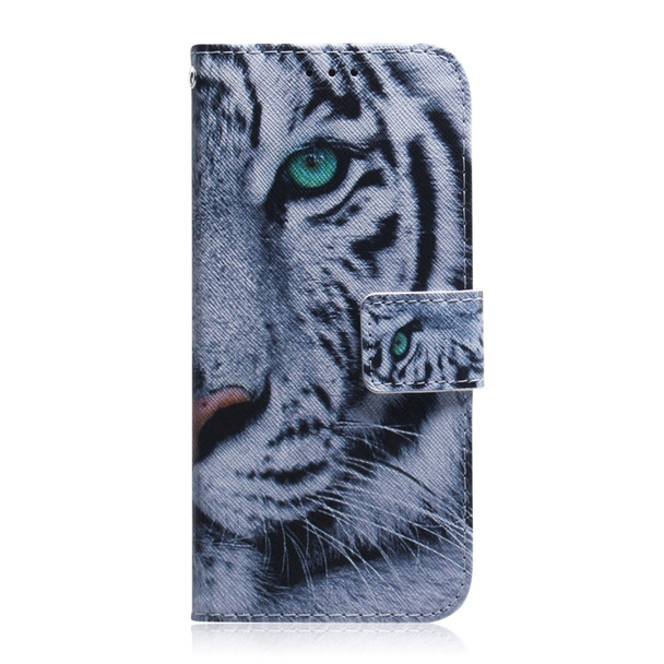 Tiger Pattern Coloured Drawing Horizontal Flip Leather Case for Huawei Mate 20 X, with Holder & Card Slots & Wallet