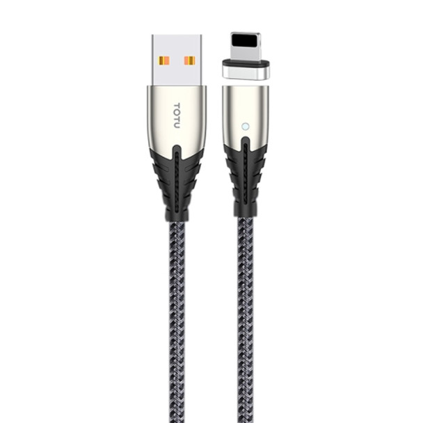 TOTUDESIGN BAL-061 Thunder Series 8 Pin Automatic Adsorption Magnectic Charging Cable, Length: 1.2m(Black)