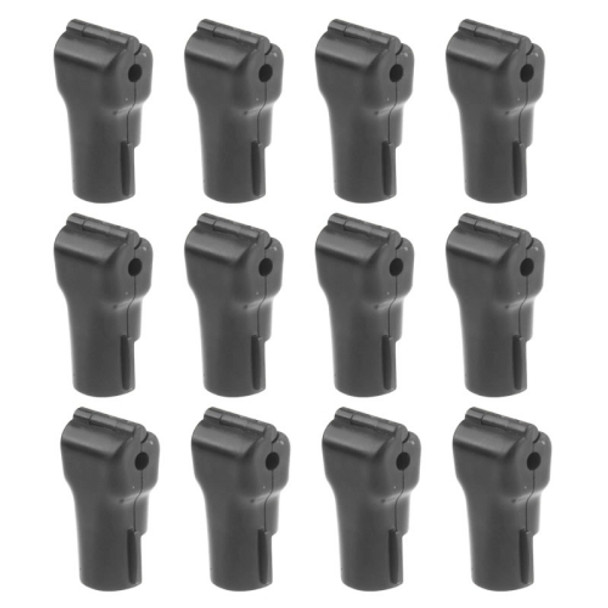 12 PCS 5.0mm Black ABS Display Hook / Security Lock Hook