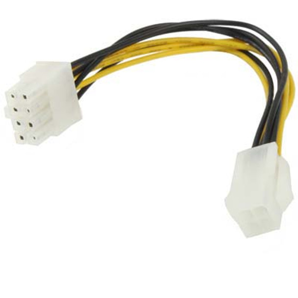 8 Pin Male to 4 Pin Female Power Cable, Length: 18.5cm