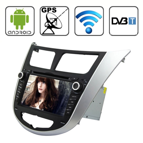 Rungrace 7.0 Android 4.2 Multi-Touch Capacitive Screen In-Dash Car DVD Player for Hyundai Verna with WiFi / GPS / RDS / IPOD / Bluetooth / DVB-T