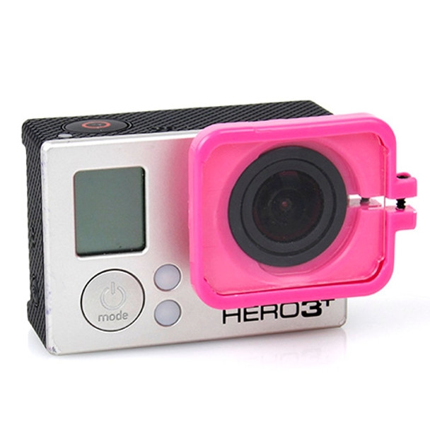 TMC Lens Anti-exposure Protective Hood for GoPro Hero 4 / 3+(Magenta)