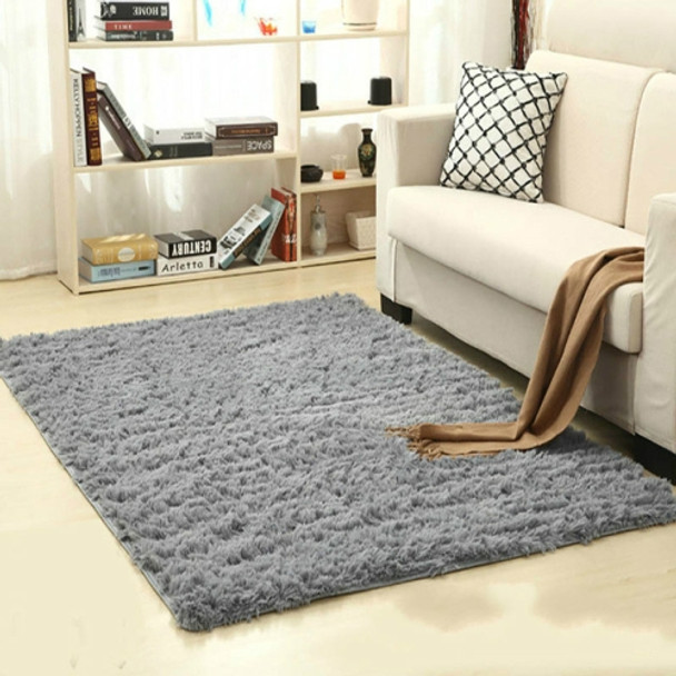 Shaggy Carpet for Living Room Home Warm Plush Floor Rugs fluffy Mats Kids Room Faux Fur Area Rug, Size:80x120cm(Sliver Gray)