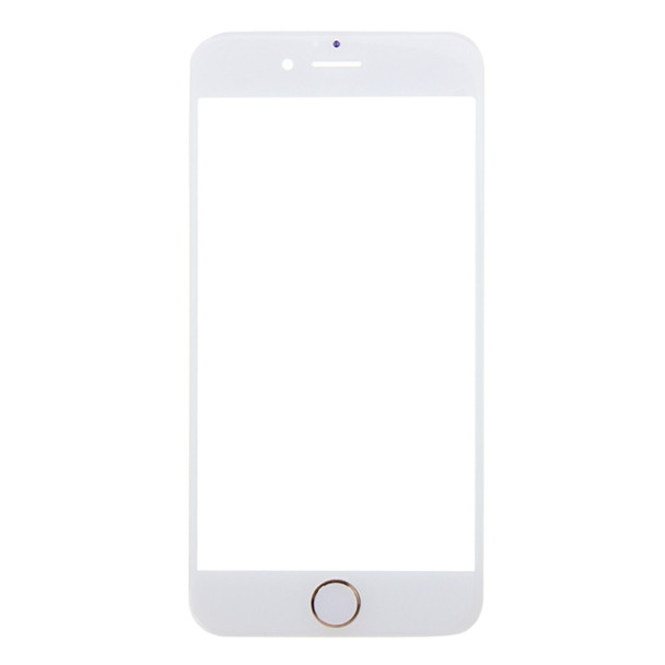 Front Screen Outer Glass Lens with Home Button for iPhone 6s Plus (Gold)