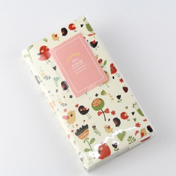 Cartoon Pattern Pocket Album Candy Color Photo Albums(Bird Flower)