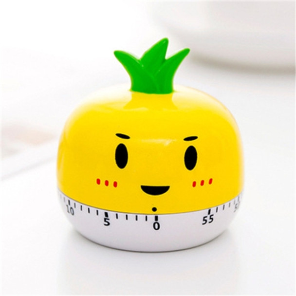 Creative Cartoon Fruit Shape Multi-Function Rotary Timer Learning Work Efficiency Time Manager(Pineapple)