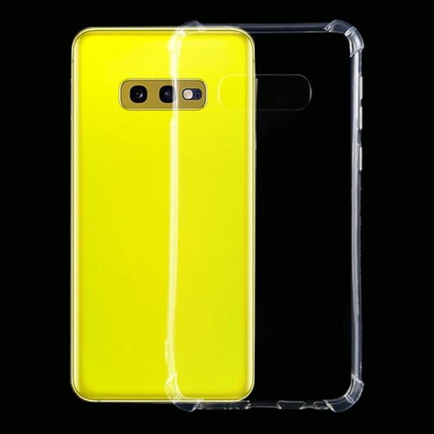 For Galaxy S10e Four-Corner Shockproof Ultra-Thin Transparent TPU Case