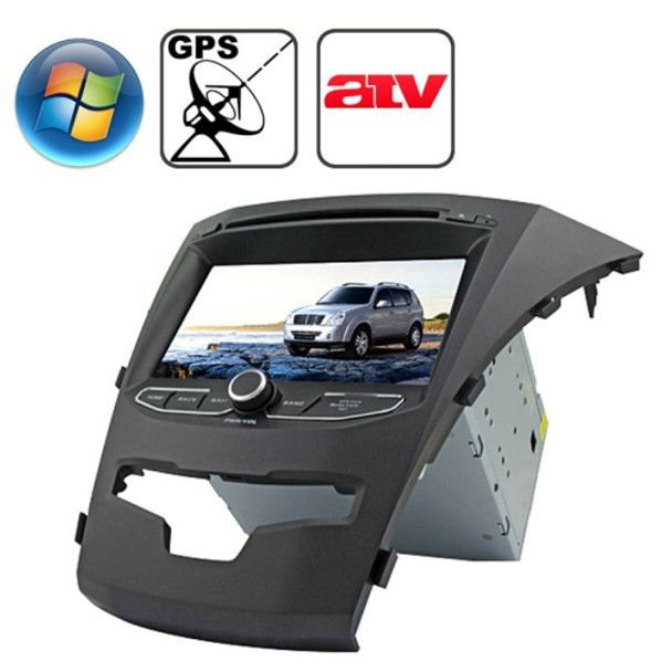 Rungrace 7.0 inch Windows CE 6.0 TFT Screen In-Dash Car DVD Player for Ssangyong Korando with Bluetooth / GPS / RDS / ATV