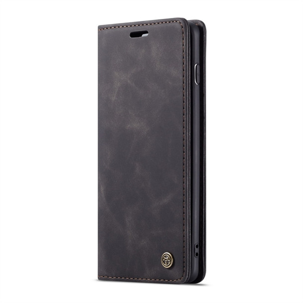 CaseMe-013 Multifunctional Retro Frosted Horizontal Flip Leather Case for Galaxy S10, with Card Slot & Holder & Wallet (Black)