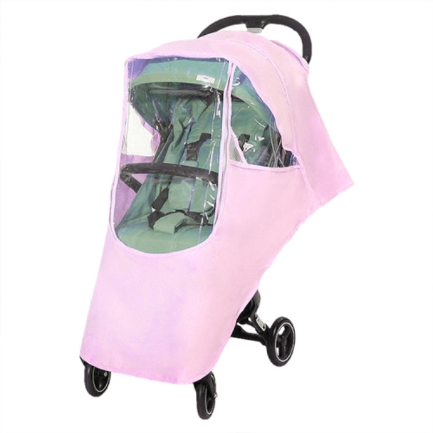 Universal Raincoat for Stroller Waterproof Odorless Ventilation Rain Cover for Strollers(Pink)