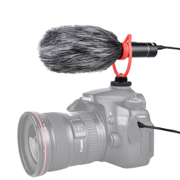 YELANGU MIC015 Professional Interview Condenser Video Shotgun Microphone with 3.5mm Audio Cable for DSLR & DV Camcorder (Black)