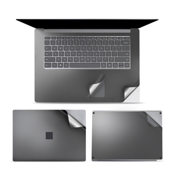 4 in 1 Notebook Shell Protective Film Sticker Set for Microsoft Surface Laptop 3 15 inch (Grey)
