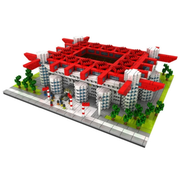 Small Particle Building Blocks Assembled World Building Model Puzzle Toy(San Siro Football Stadium)