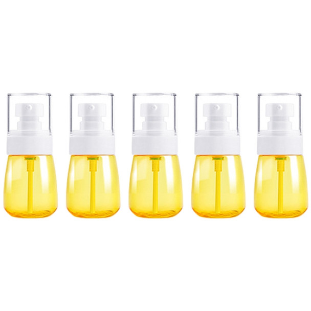 5 PCS Travel Plastic Bottles Leak Proof Portable Travel Accessories Small Bottles Containers, 30ml(Yellow)